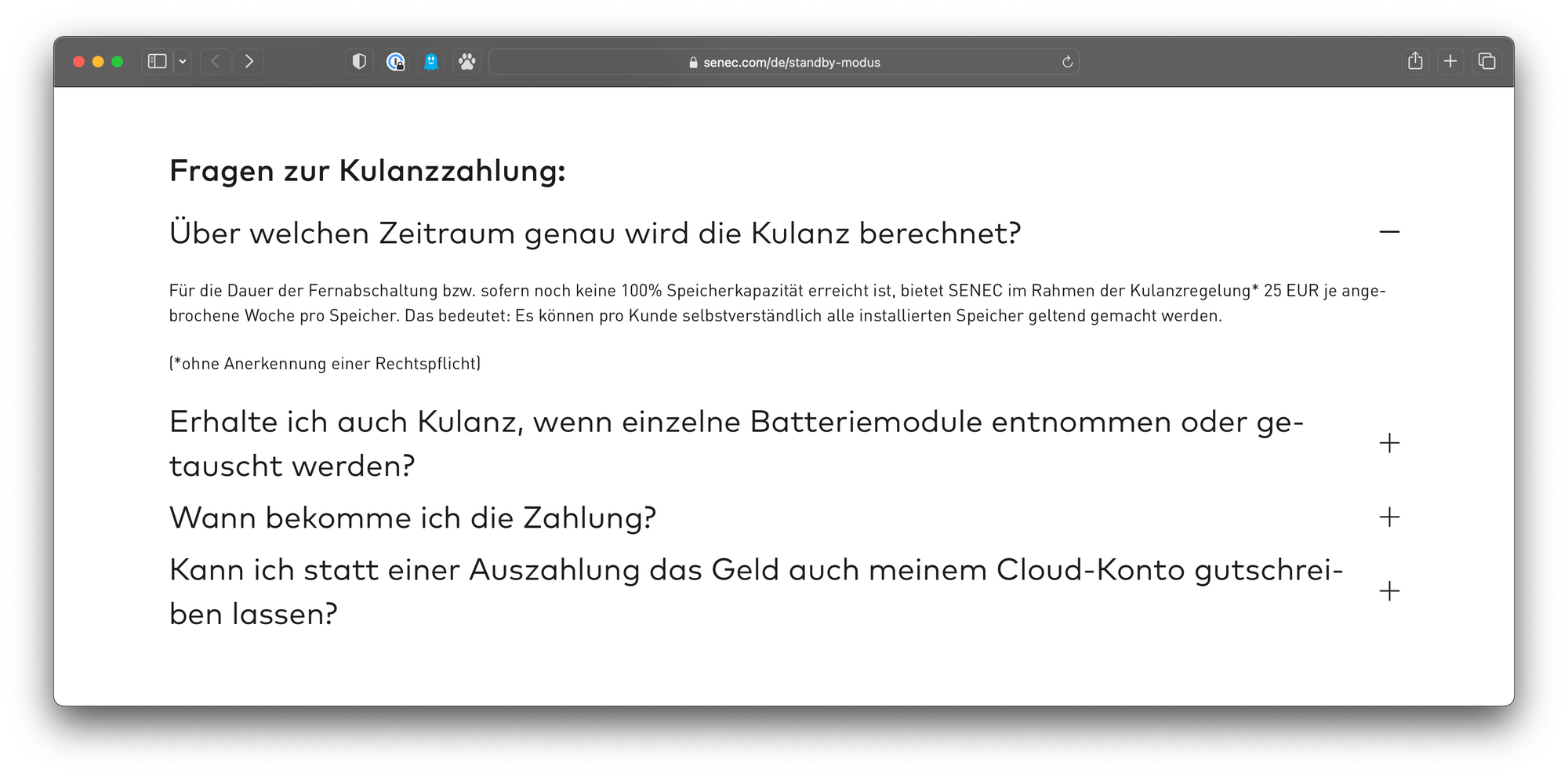 updated: SENEC und die Sache mit der Kulanz