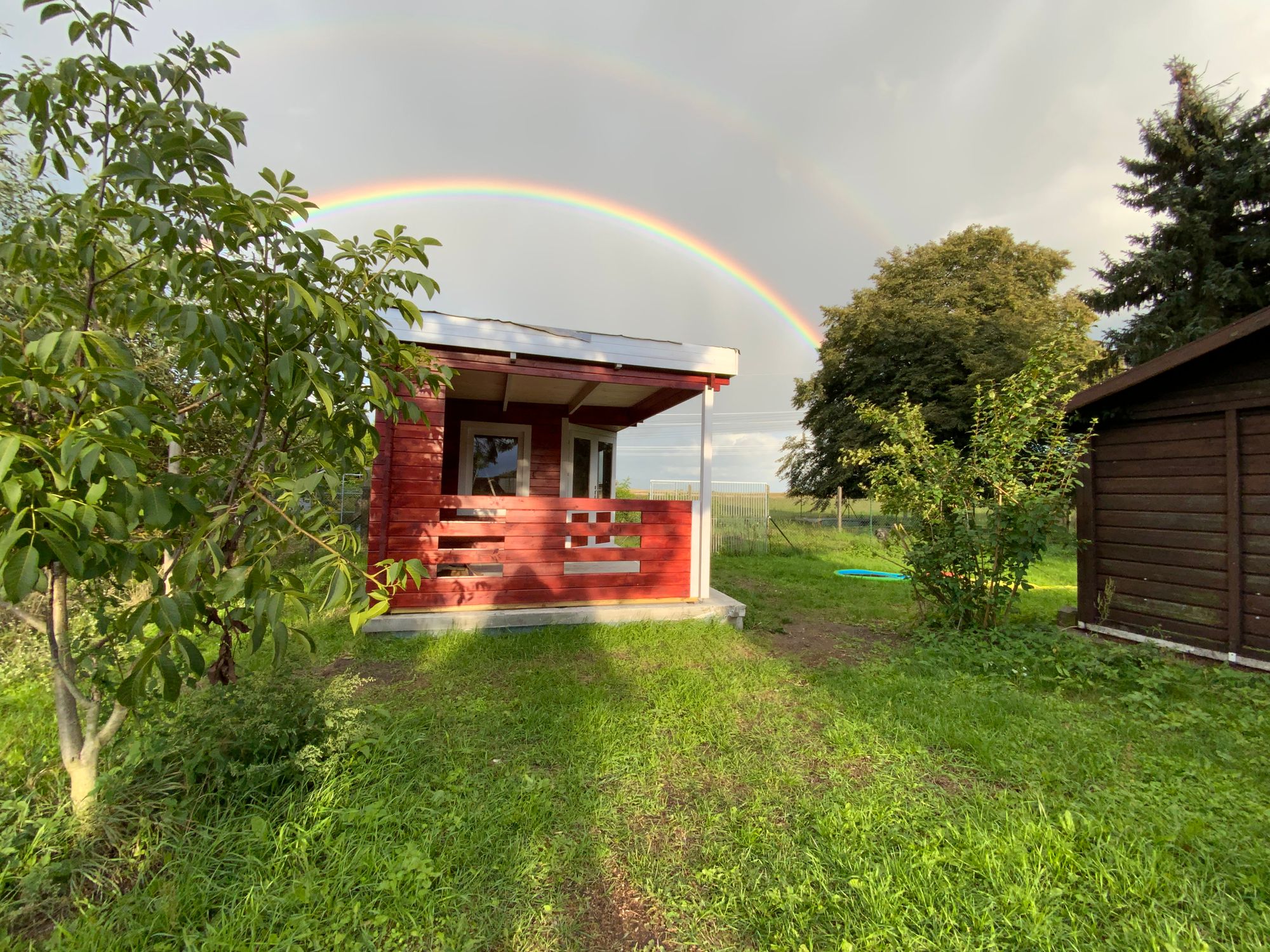 Alpholz – Gartenhaus GmbH Hanna 40, Sauna & schlechtes Timing